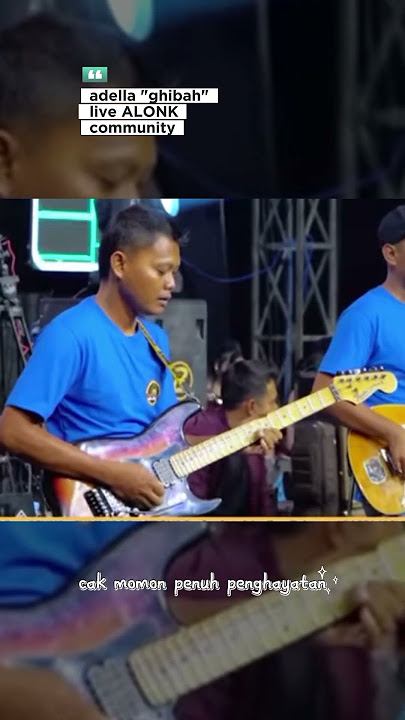 Cak momon mainkan lead lagu ghibah no ekspresi #adella #momon #melodidangdut #gitaris