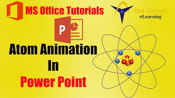 Drawing and Animation of Atom in Power Point | MS Office