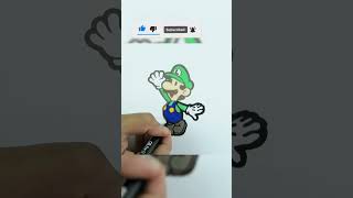 How to Paint Luigi Coloring Page | #shorts #shortvideo #coloring #painting #paintingvideoforkids