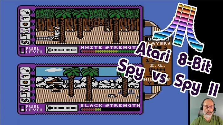 Atari 8-Bit Game Play, Spy vs  Spy II