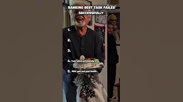 Ranking Best Task Failed Successfully #ranking #best #tiktok
