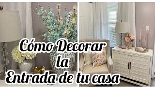 Cómo Decorar la entrada de tu casa / Ideas para decorar tu entrada pequeña