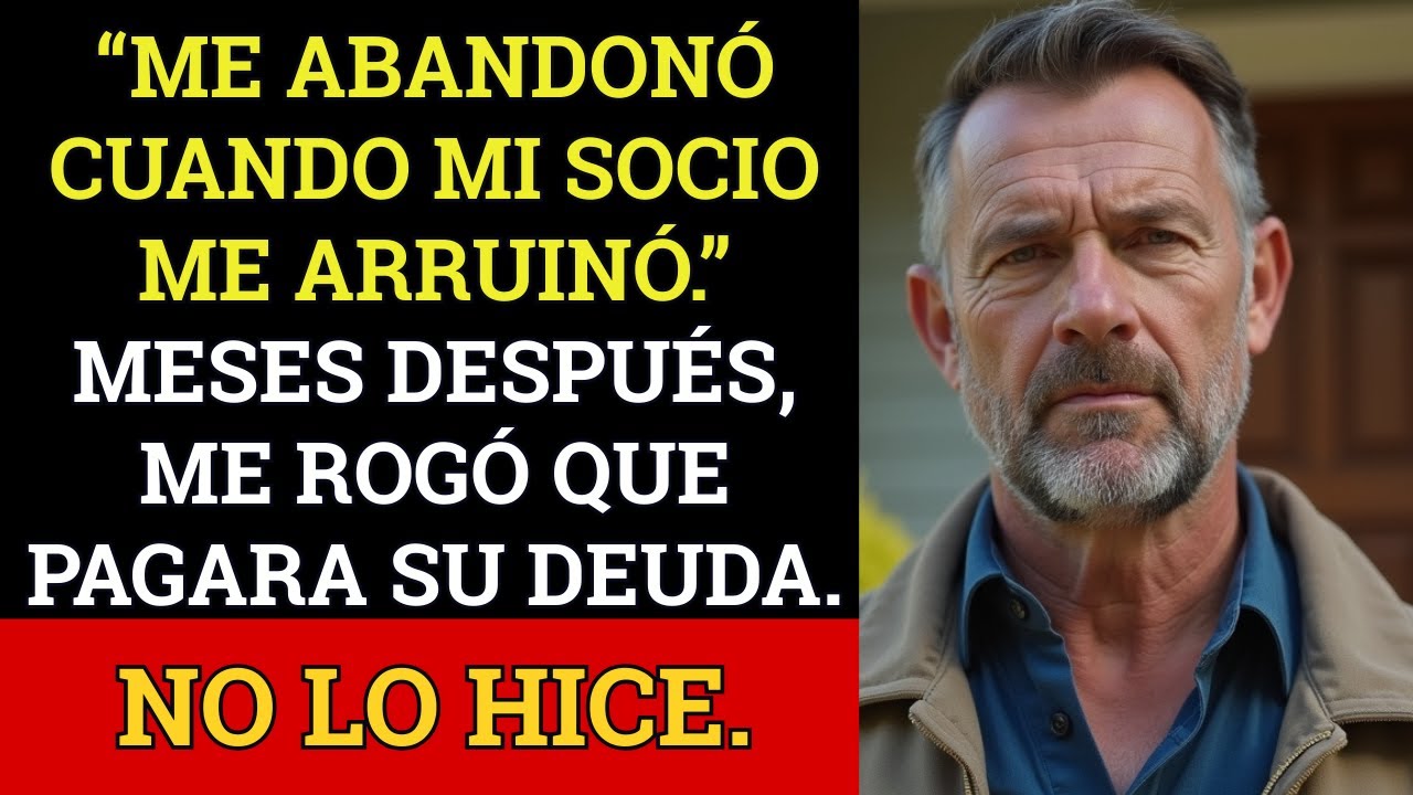 Mi esposa me abandonó cuando mi socio me traicionó… ahora quiere que yo pague su deuda