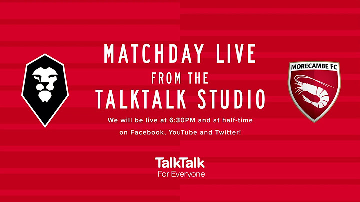 MATCHDAY LIVE | Half-time Show | Morecambe (H) | #WeAreSalford