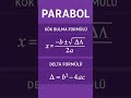 PARABOLDA HAYATİ ÖNEM TAŞIYAN 2 FORMÜL#yks #mezuntayfa #yks2025 #ösym #matematik #tyt #ayt