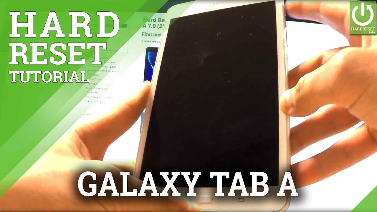 Hard Reset SAMSUNG T25 Galaxy Tab A 25.25 (22516), Mehr anzeigen