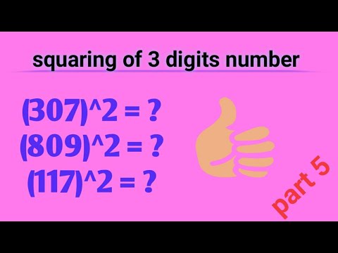 finding square of 3 digits - YouTube
