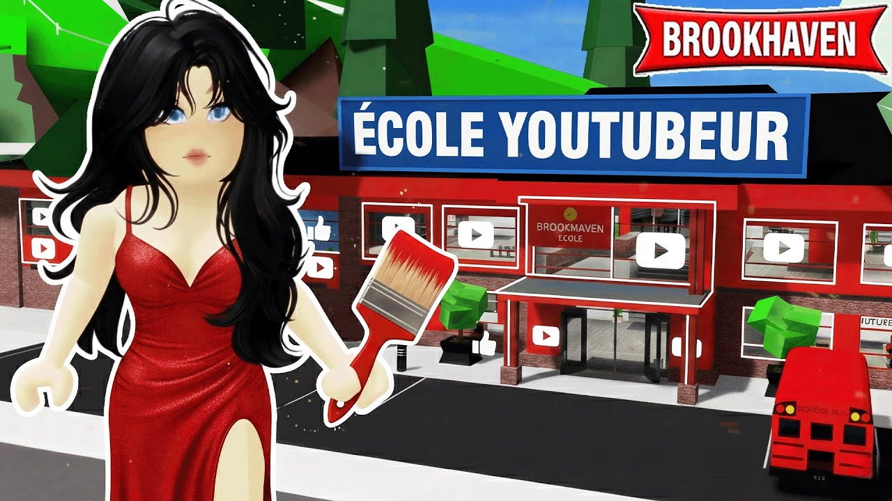 JE CRÉE UNE ÉCOLE DE YOUTUBEUR SUR BROOKHAVEN ROBLOX !