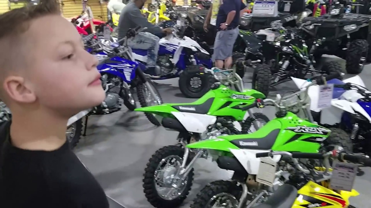 Let s go get his new 2022 kx65 dirt bike YouTube
