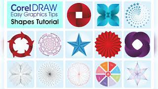 Corel Draw Shapes Tools Tutorial | How to use shape tool in Coreldraw | Line Tips