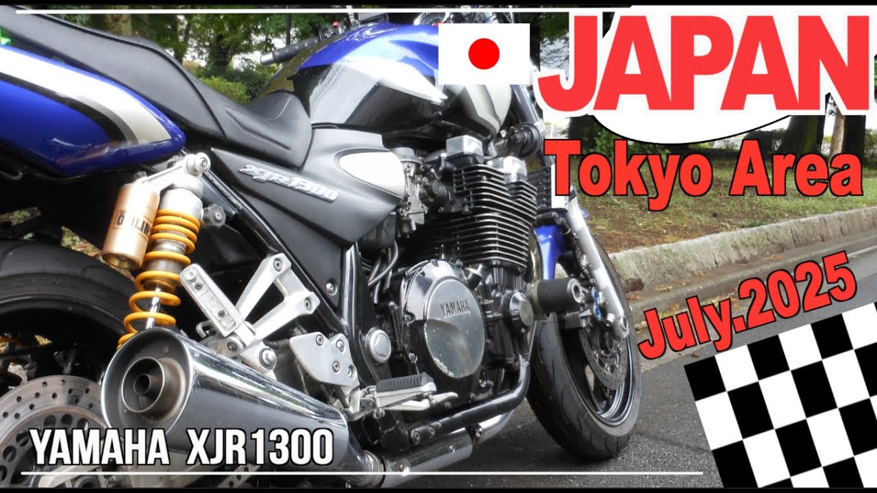 July.2025｜Riding a motorcycle in Tokyo Japan.｜YAMAHA XJR1300