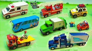Пожарная машина Скорая помощь Мусоровоз - новые игрушечные видео.