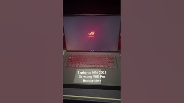 Zephyrus M16 (980 Pro) Bootup Time (Windows 11 22H2)