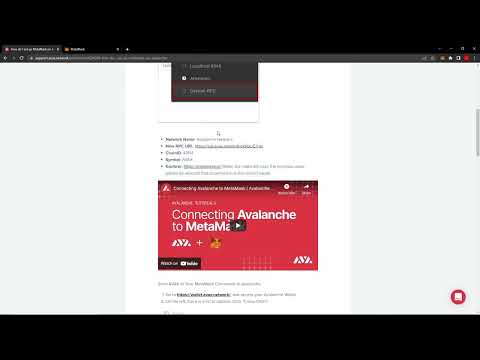 How to Add Avalanche (AVAX) to MetaMask
