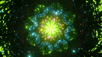 Futuristic Psychedelic Music Video Kaleidoscope Mandala 3D Art Design Pattern Vj Seamless Loop 4K
