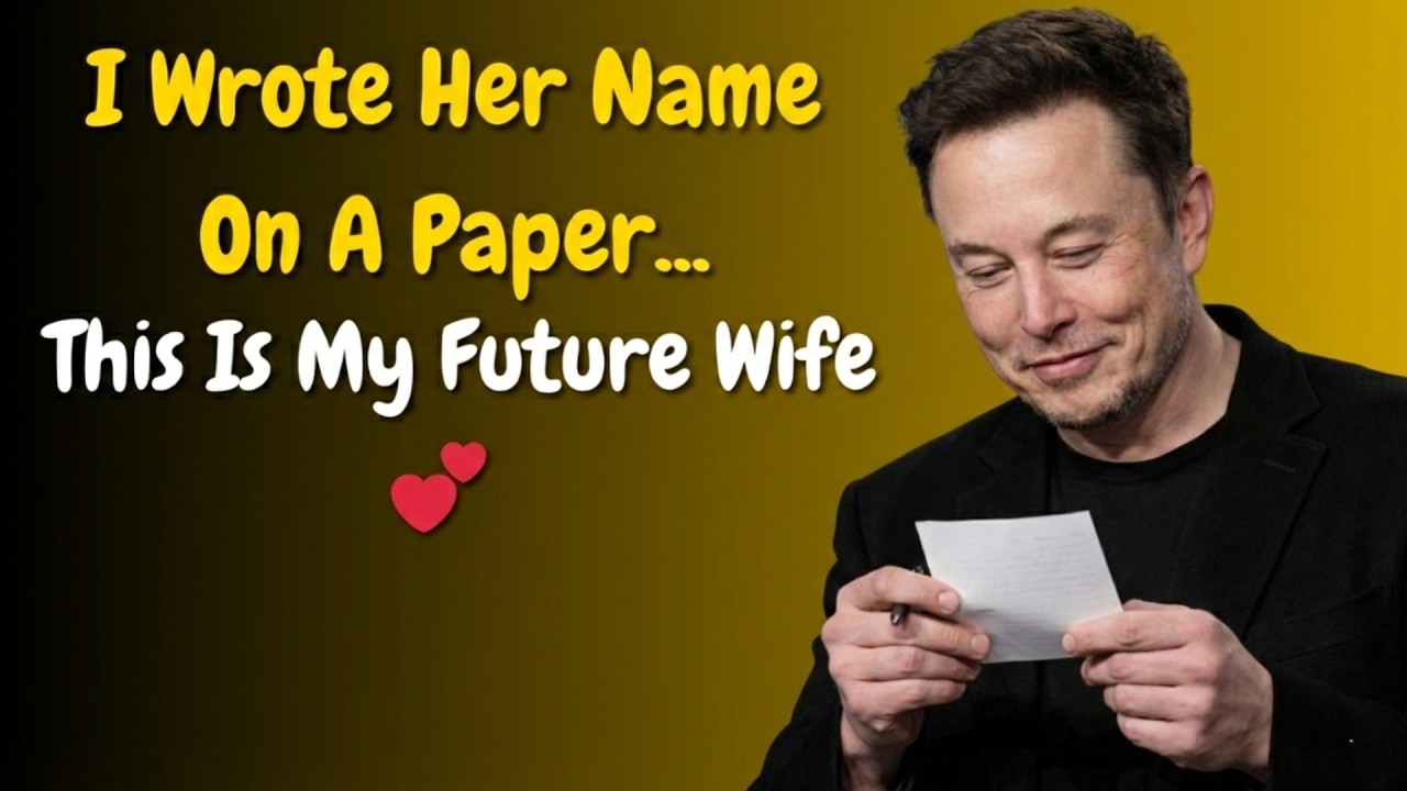 Elon Musk: I Wrote Her Name On A Paper... This Is My Future Wife 💕