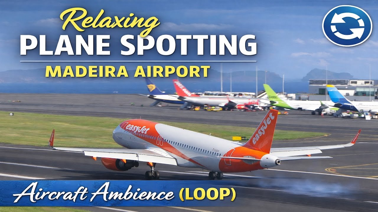 Madeira Airport Relaxing Takeoff's and Landings 24/7 (Pre-Recorded)