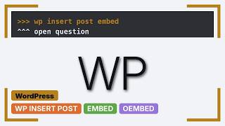 Wordpress: oEmbded with wp_insert_post() [embedly] (2 Solutions!!)