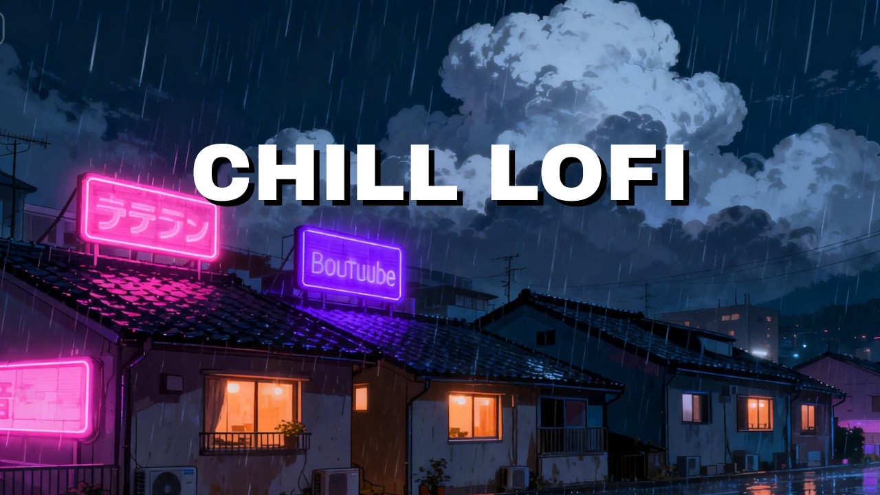 Deep Focus in Rainy Tokyo ☔ Chill Lofi Beats | 集中タイム