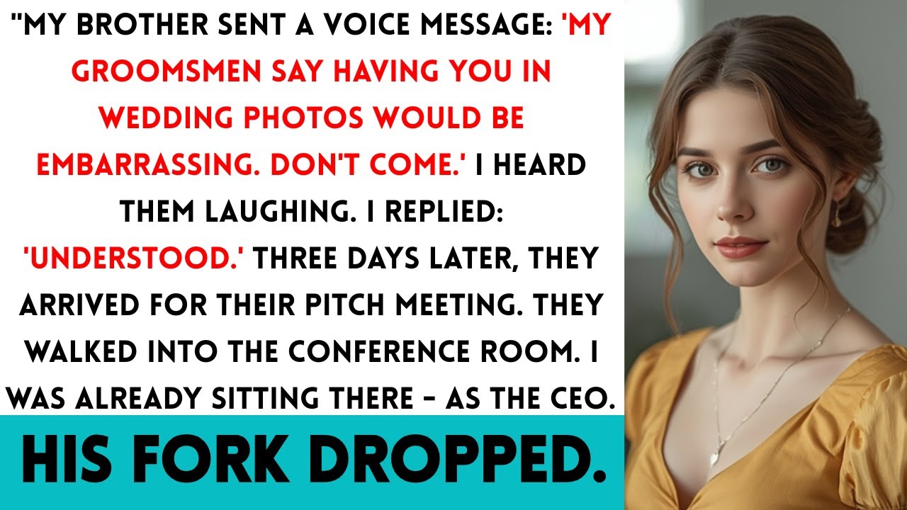 Brother Said 'My Groomsmen Don't Want A Loser In Photos' - Until He Walked Into My Building