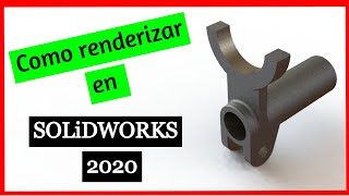 Como renderizar en SOLIDWORKS 2020,  tutorial PhotoView 360 CURSO