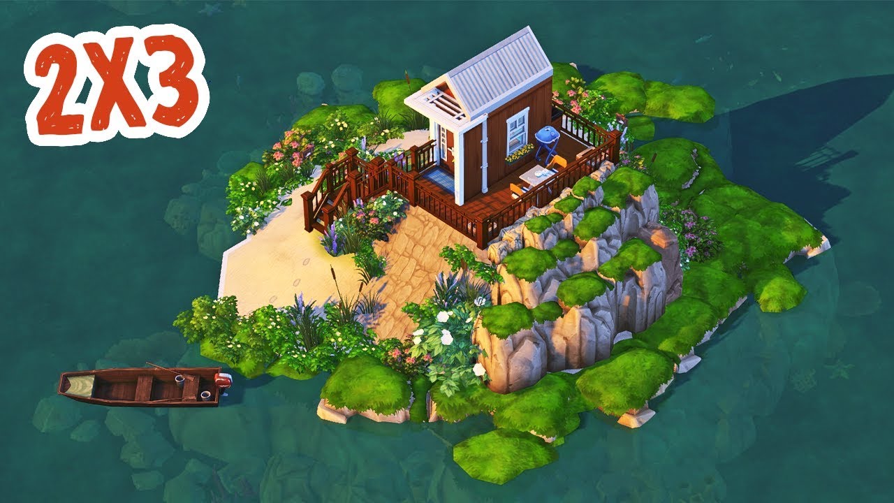 2x3 Micro Home || The Sims 4 Tiny Living: Speed Build - YouTube