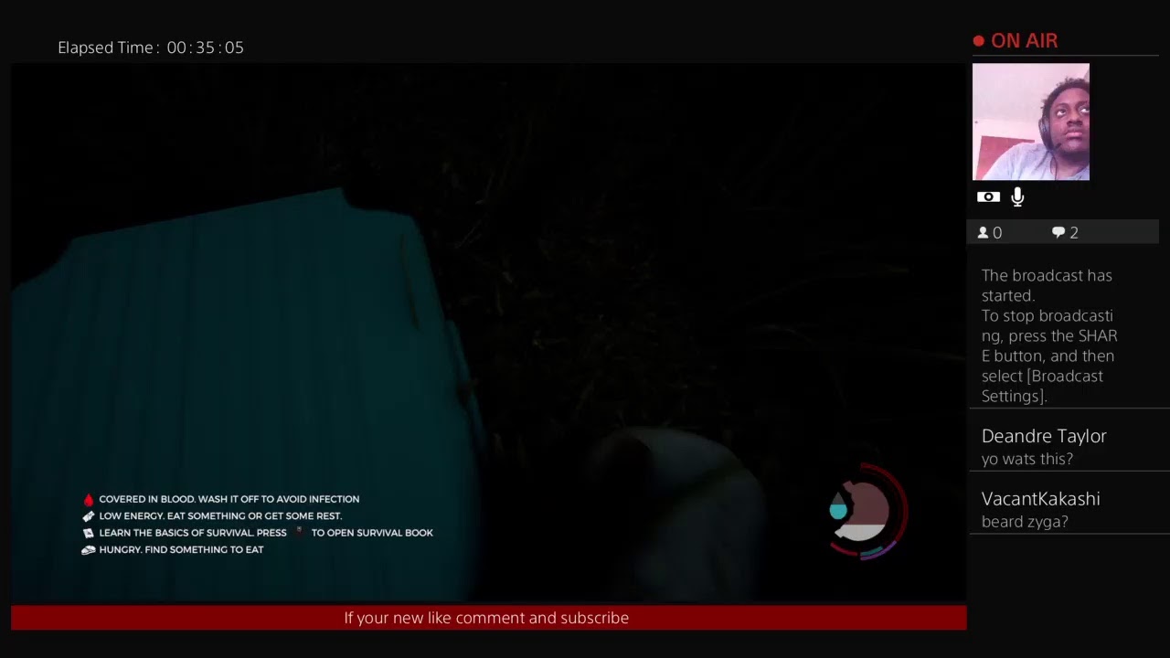 Scary game with face cam