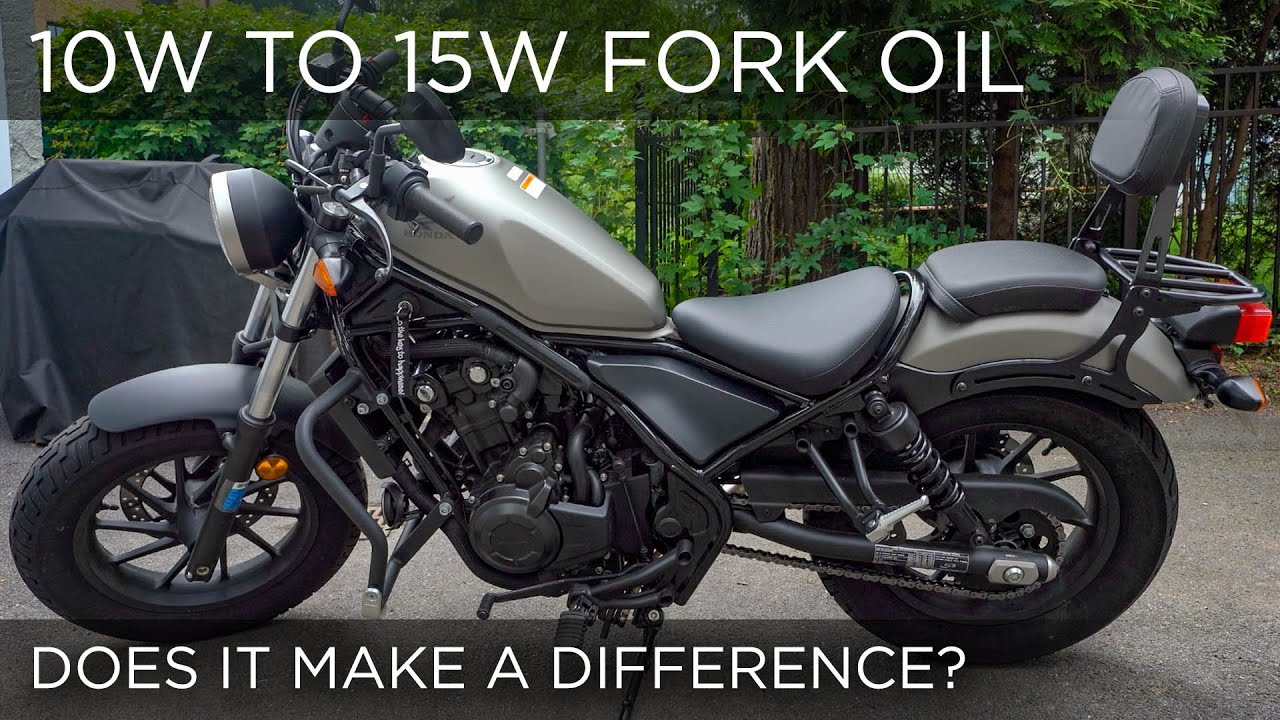 Fork Removal And Fork Oil Replacement Honda Rebel 17 Cmx 500 Youtube