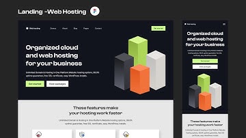 Web Hosting Landing Page Design Using Figma + Responsive + Auto Layout | Figma Tutorial