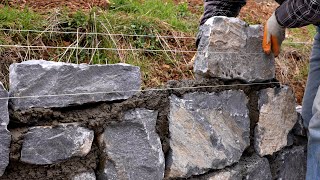 : Building Stone Retaining Wall