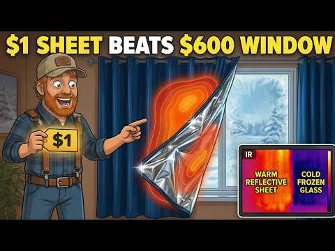 This $1 Sheet Behind Your Curtains Insulates Like Triple-Pane Glass. Why Doesn't Anyone Tell You?