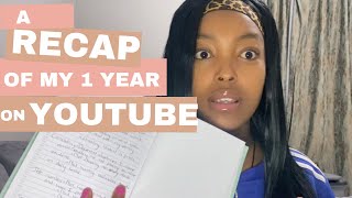 A Recap of my journey on YouTube thus far|South African YouTuber