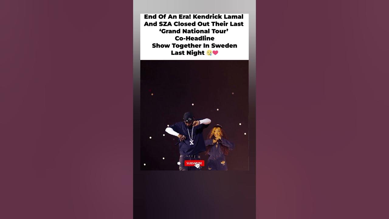 Kendrick Lamar & SZA’s FINAL Tour Moment – You Won’t Believe the Ending!🔥#kendricklamar #sza #shorts