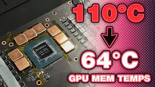 Я модифицировал RTX 3070 Ti медью. Температура памяти упала на 45 градусов! Вот как. (от 110°С до 64°С)