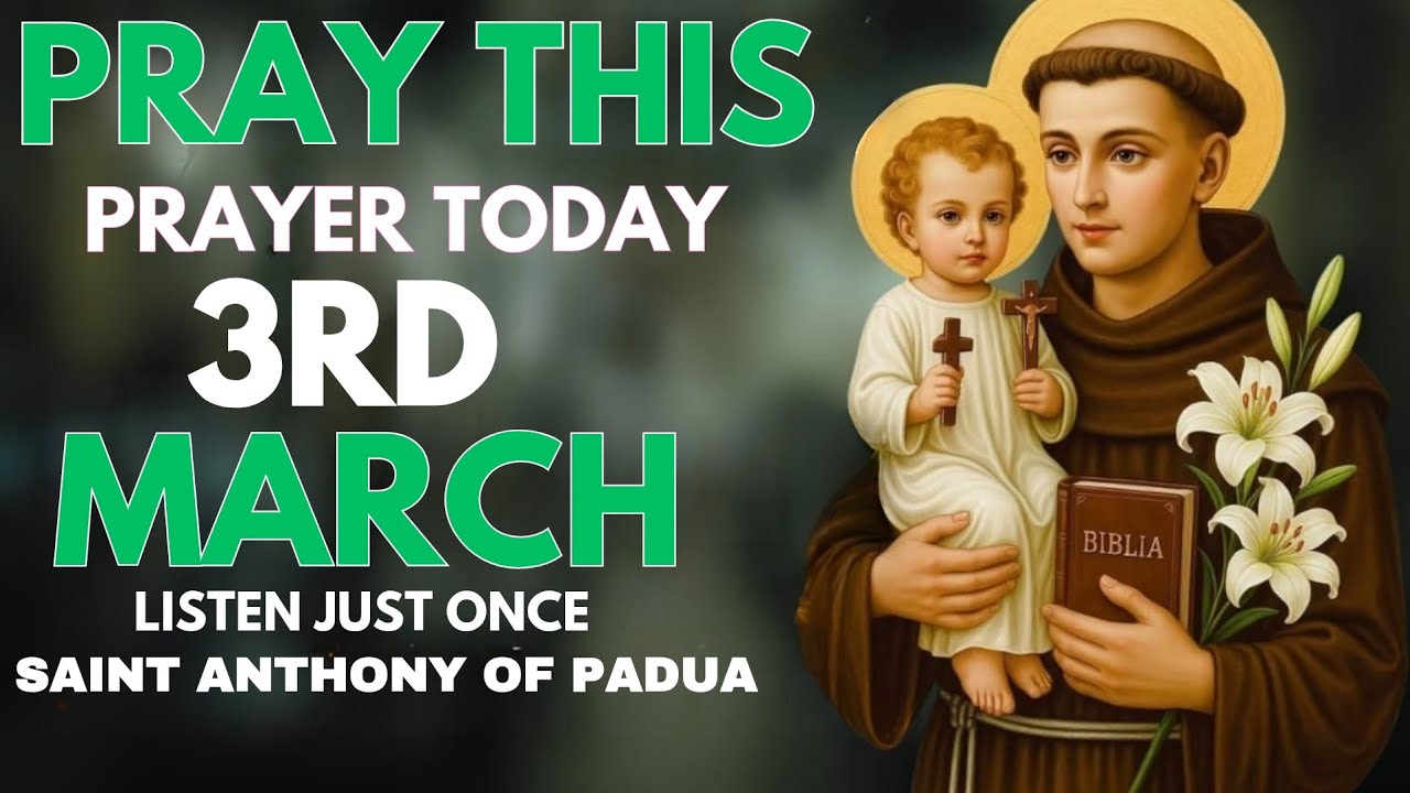 🙏 URGENT MIRACLE PRAYER FOR FINANCIAL BREAKTHROUGH | ST ANTHONY OF PADUA | PRAY THIS  PRAYER TODAY 