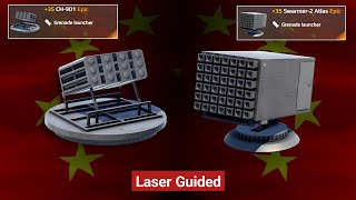 CH-901 vs Swarmer-2 Atlas | laser-guided grenade launcher test - Modern Warships Alpha 