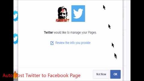 How to auto-post Twitter to Facebook; also auto-post Youtube to Twitter