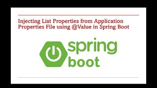 Inject List Properties using @Value in Spring Boot – Part 65