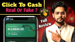 Click To Cash Real or Fake? 🔴 New Online Earning App 2026 | Withdraw Proof? screenshot 3
