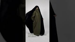 Ukht London - Front Buttoned Jilbab in Black - Muslim Outfit Ideas - Style 1