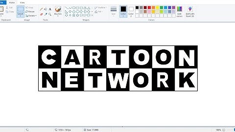 Cartoon Network Logo || How to draw Cartoon Network logo in MS Paint For Beginners || CN Logo