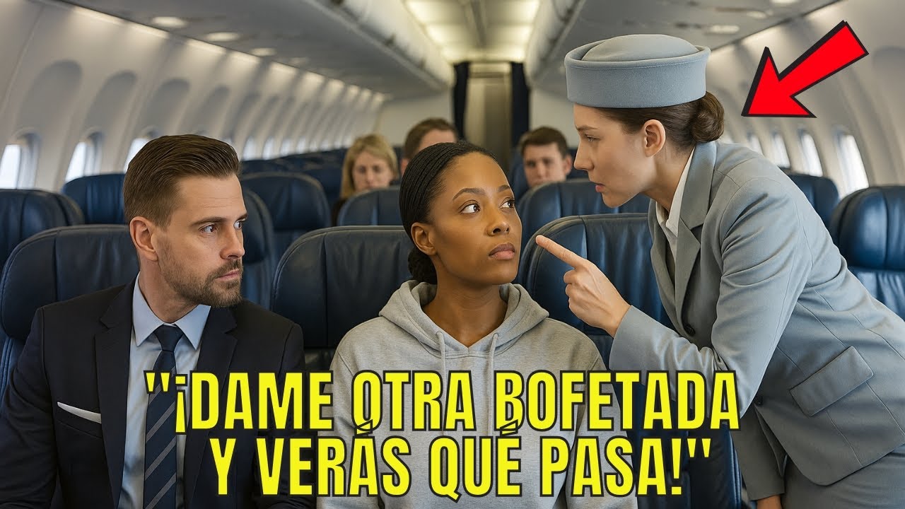 Azafata abofetea a una mujer negra — sin saber que es la multimillonaria dueña del avión.