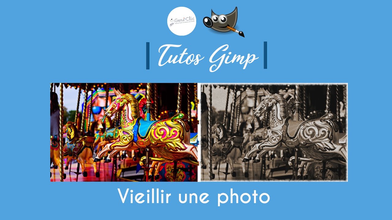 Vieillir une photo avec Gimp