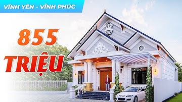 XEM NGAY!!! Mẫu Nhà Cấp 4 Mái Thái Tân Cổ Điển 855 TRIỆU Nổi Bật Nhất Tại TP Vĩnh Yên Tỉnh Vĩnh Phúc