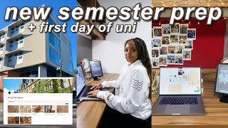 PREP WITH ME FOR A NEW SEMESTER + FIRST DAY OF UNI (2ND SEMESTER) | notion, goodnotes, lectures