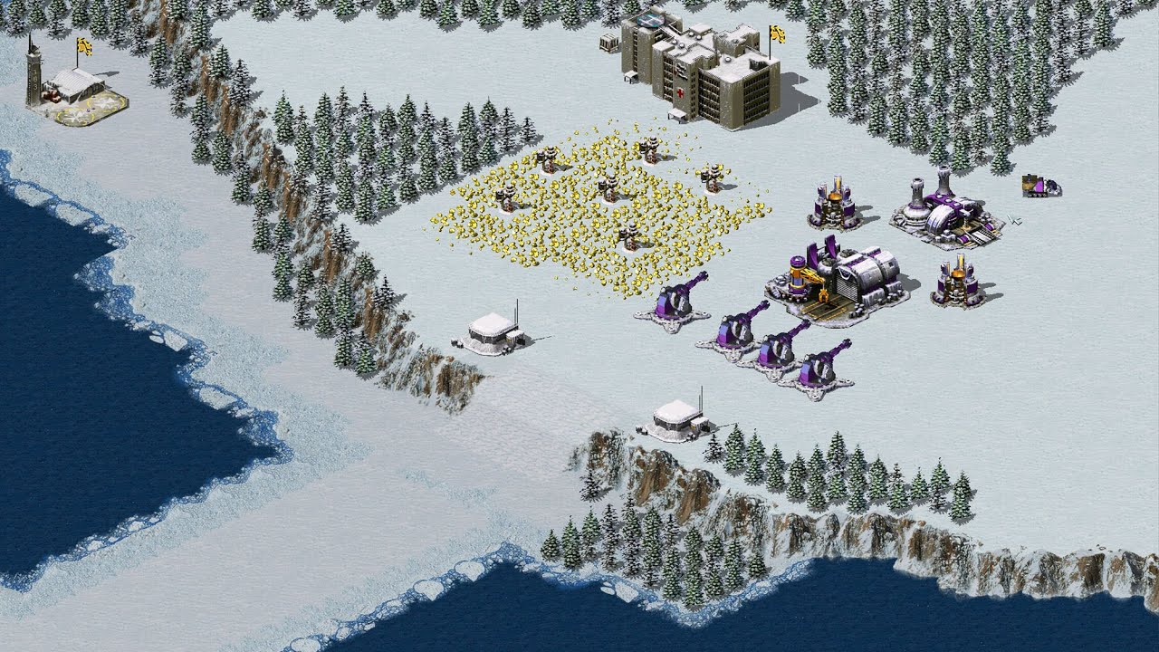 Red Alert 2 | Yuri's Revenge | 7 vs 1 - thinking meme - extra hard AI - France