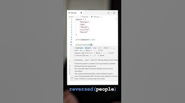 Reversing Python Lists #shorts