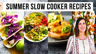 4 Light + Healthy Slow Cooker Recipes | Perfect for Summer