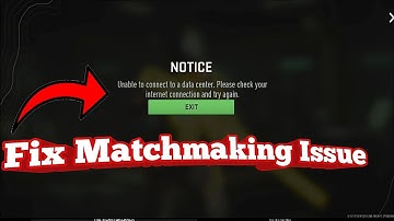 Unable To Connect To A Data Center |  How To Fix Matchmaking issue