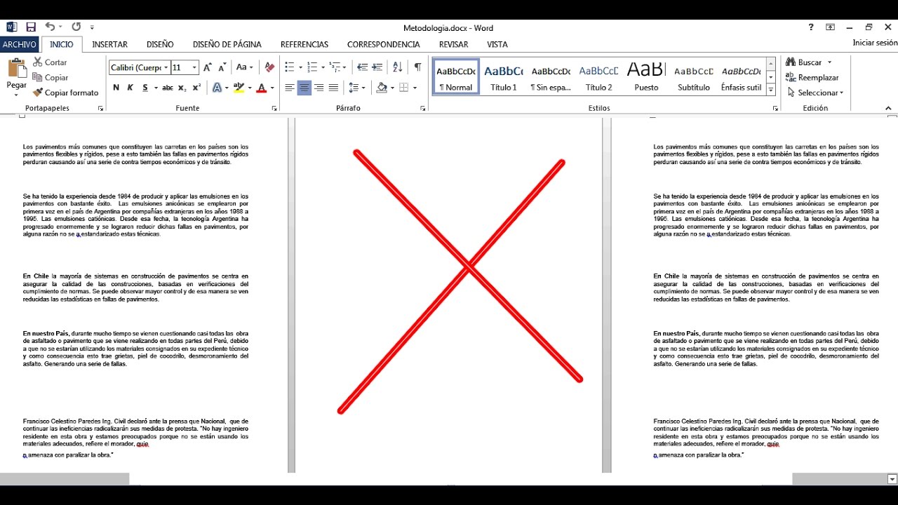 Word - Como eliminar borrar una página en blanco al final, inicio o medio en word. 2016